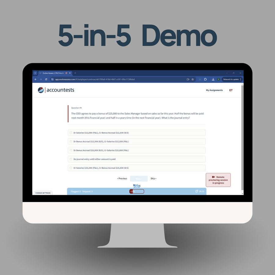 The Accountests 5-in-5 Demo